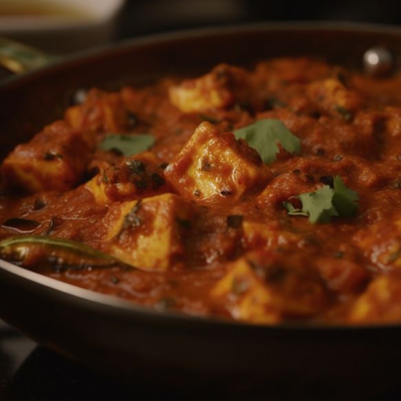 Spicy Paneer Chettinad Curry