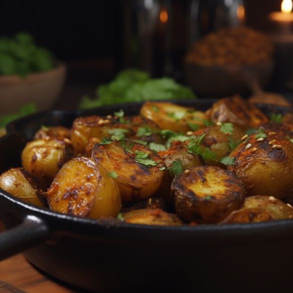 Spicy Roasted Garlic Potatoes