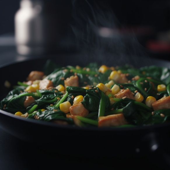 Spinach and Baby Corn Stir-Fry