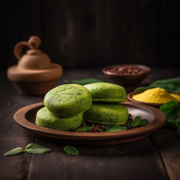 Spinach Moong Dal Idli