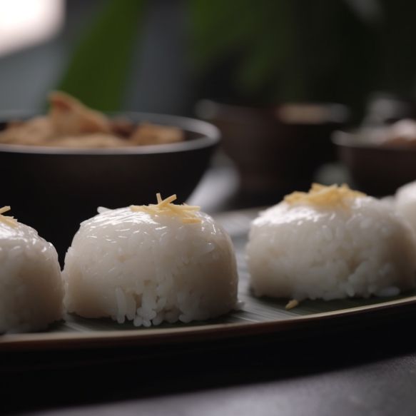 Steamed Rice Cakes With Sweet Coconut Filling