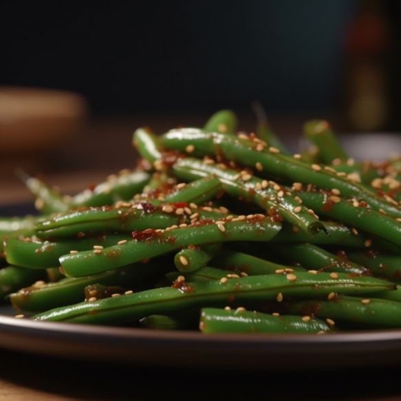 Sweet & Spicy Sesame Green Beans