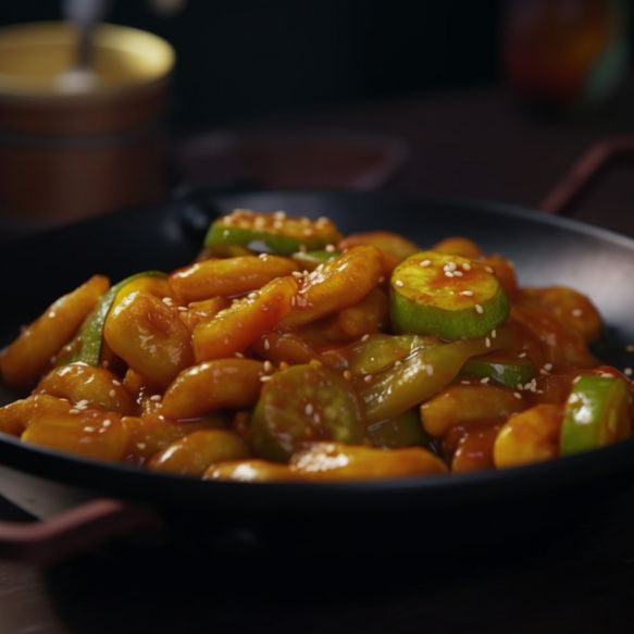 Tangy and Spicy Bitter Melon Stir-Fry