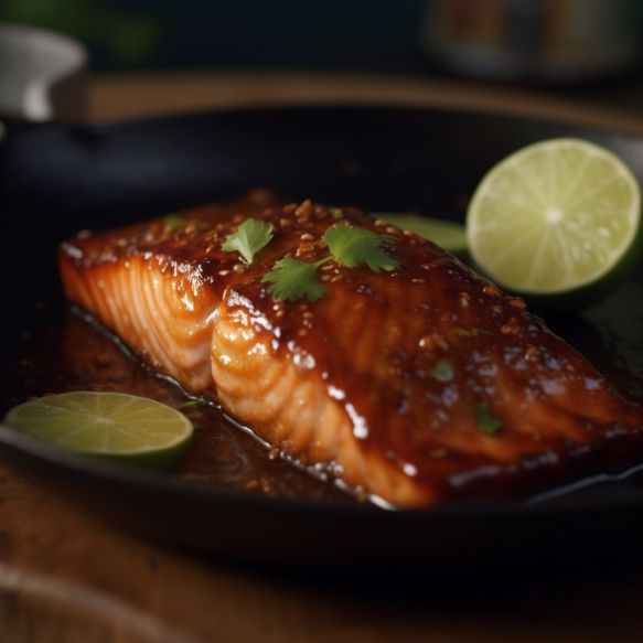 Tangy Lime And Chili Glazed Salmon
