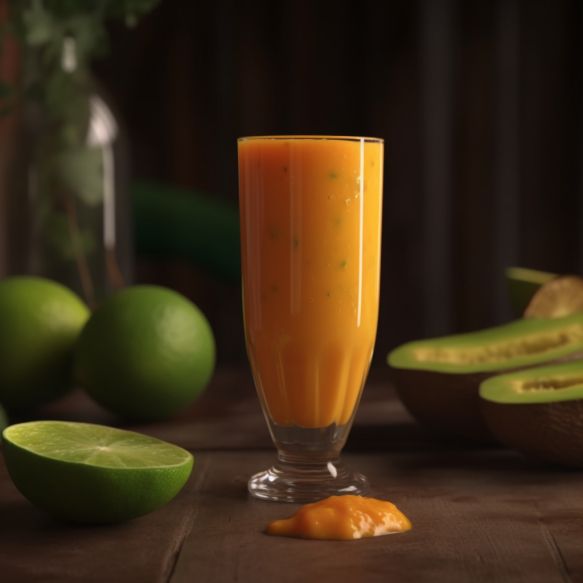 Tropical Papaya Lime Smoothie