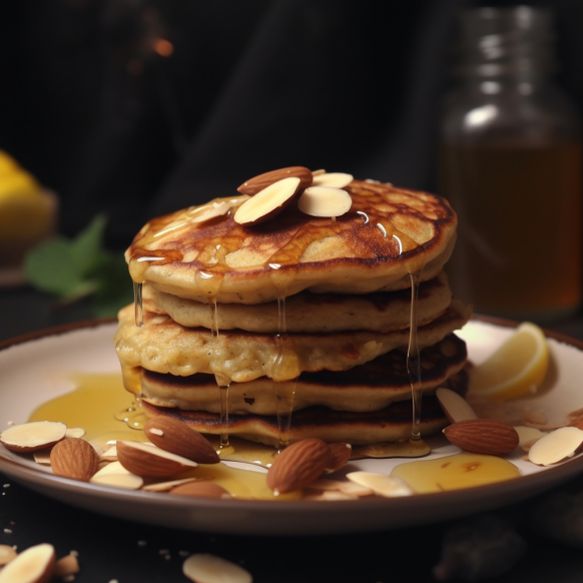 Vegan Banana Almond Pancakes