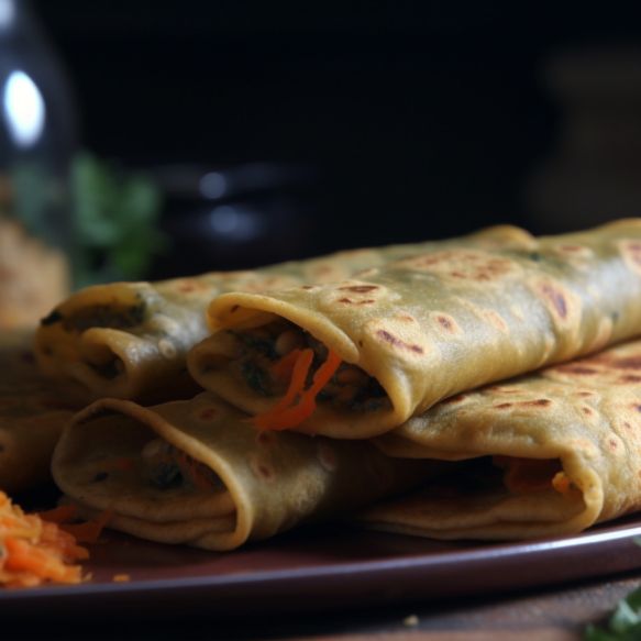 Vegetable Whole Wheat Crepes
