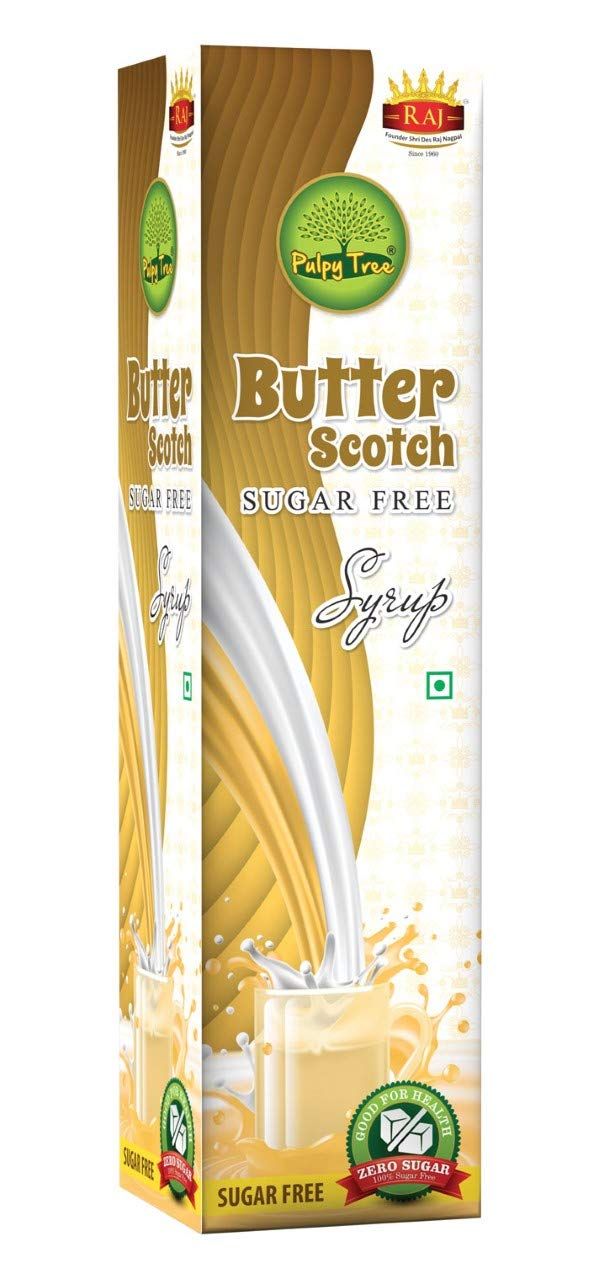 RAJ FLAVOURS Sugar Free Butter Scotch Syrup Image