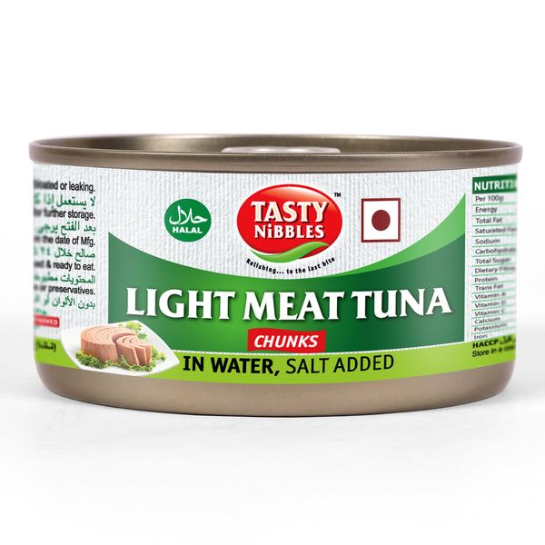 Tasty Nibbles Light Meat Tuna Chunks Water Salt Image
