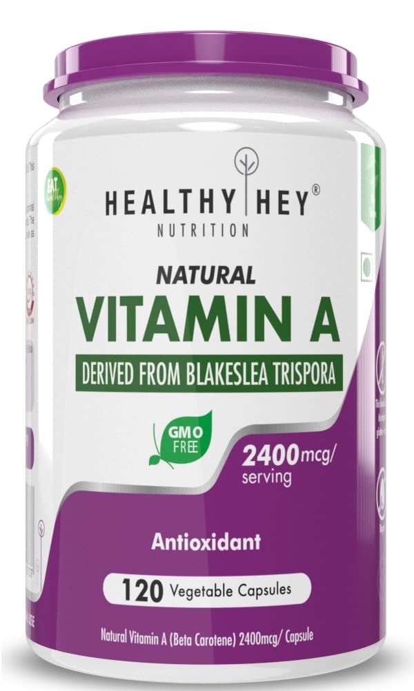 Healthy Hey Nutrition Natural Vitamin A From Beta Carotene Image