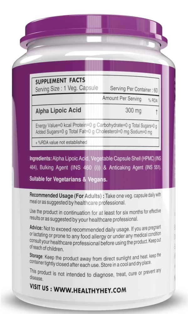 HealthyHey Nutrition Alpha Lipoic Acid Image