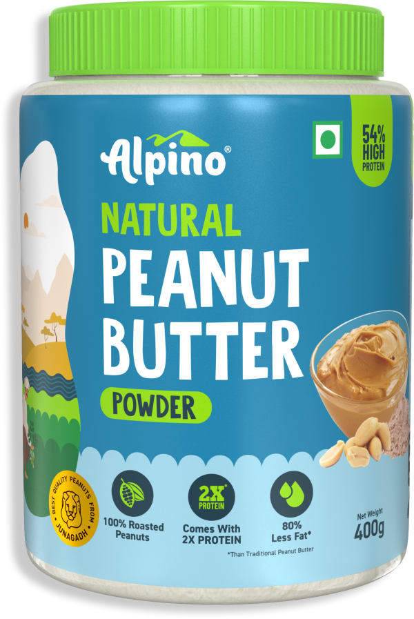 Alpino Natural Peanut Butter Powder Unsweetened Image