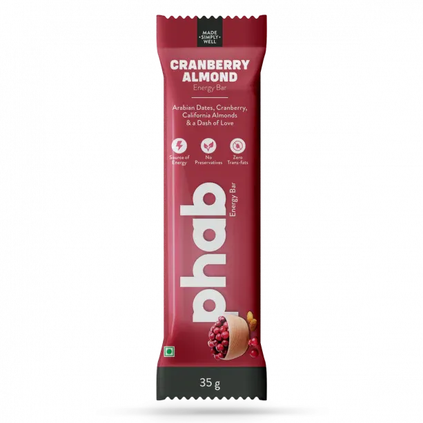 phab Cranberry Almond Energy Bar  Image
