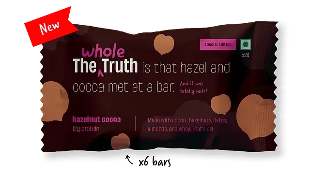 The Whole Truth Hazelnut Cocoa Protein Bar Image