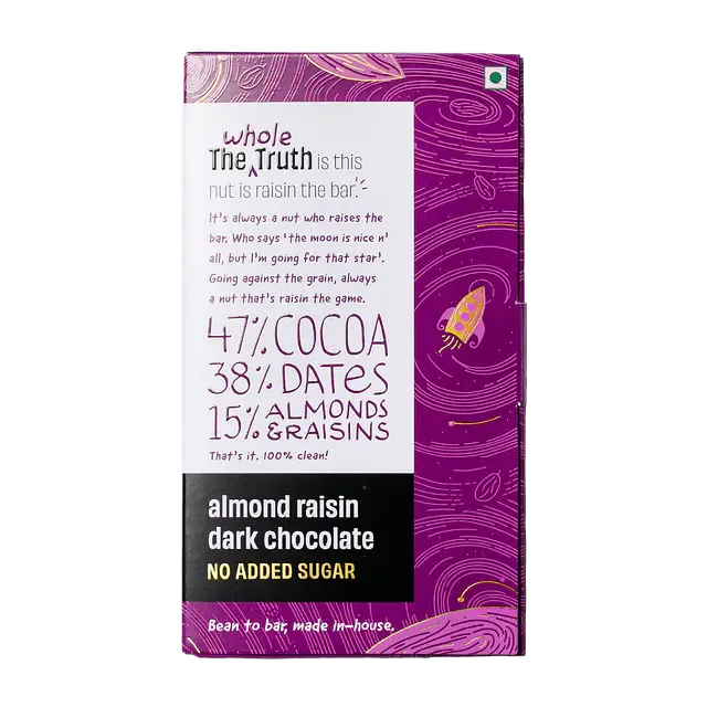 The Whole Truth Almond Dark Chocolate Image
