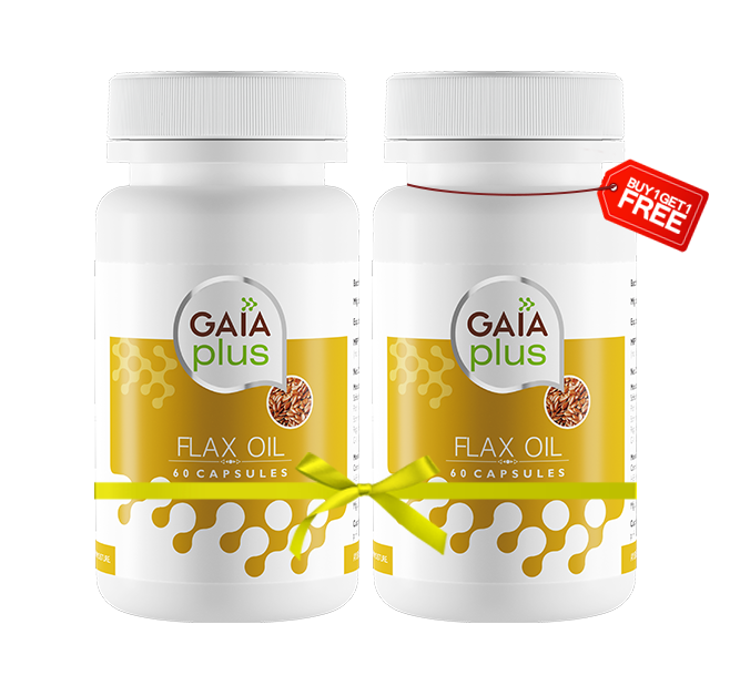 Gaia Plus Flax Oil Capsules Image
