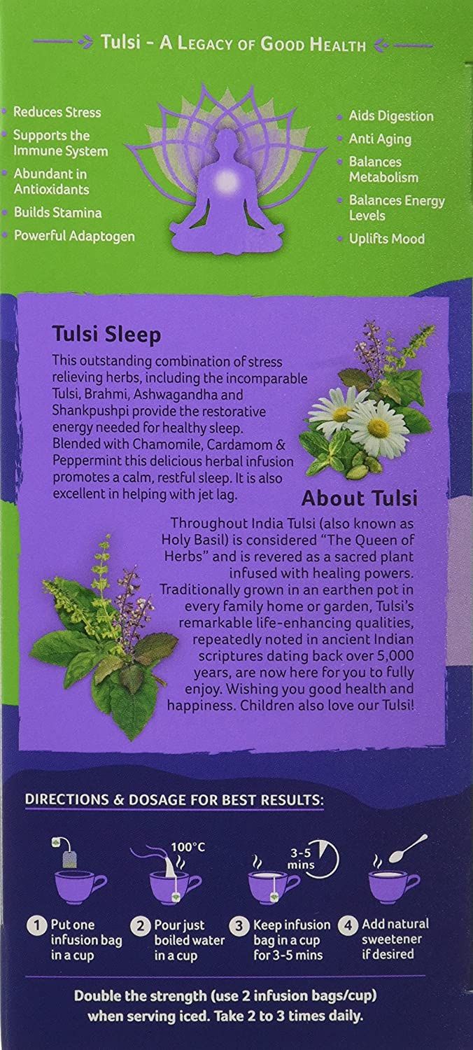 Organic India Tulsi Sleep Tea Bags Image