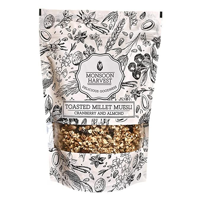 Monsoon Harvest Toasted Millet Muesli - Cranberry and Almond Image