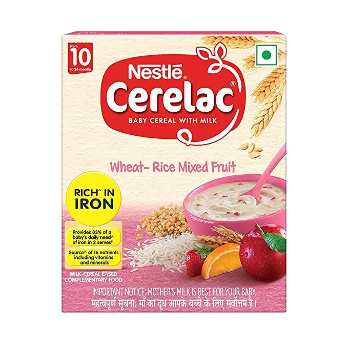 Nestle Cerelac Wheat Rice Mixed Fruit Image