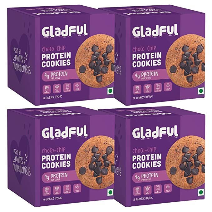 Gladful Choco Chips Protein Cookies Image
