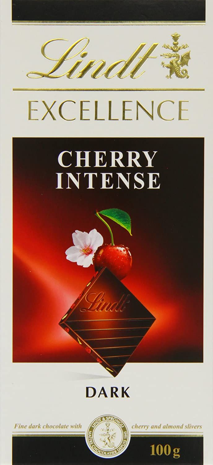 LIndt Excellence Cherry Intense Dark Chocolate Image