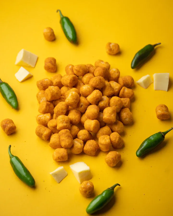 Snackible Cheesy Jalapeno Quinoa Puffs Image