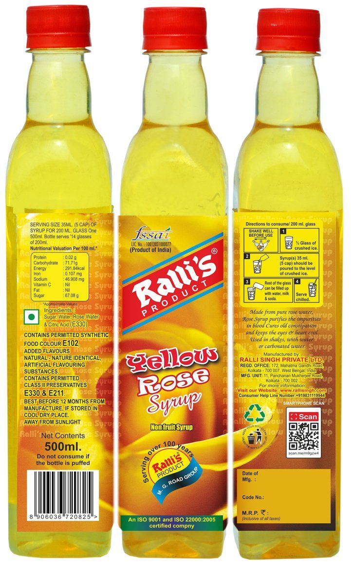 Ralli's Yellow Syrup Image