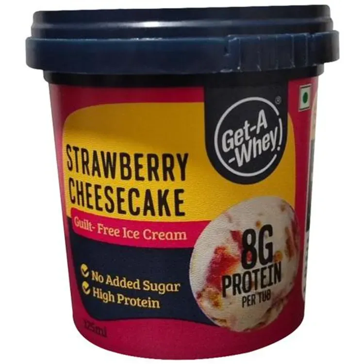 Get-A-Whey Strawberry Cheesecake Ice Cream Image