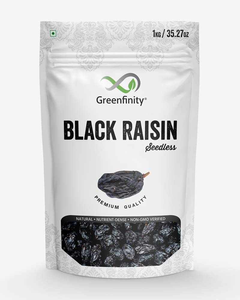 GreenFinity Premium Afghani Seedless Black Raisins Image