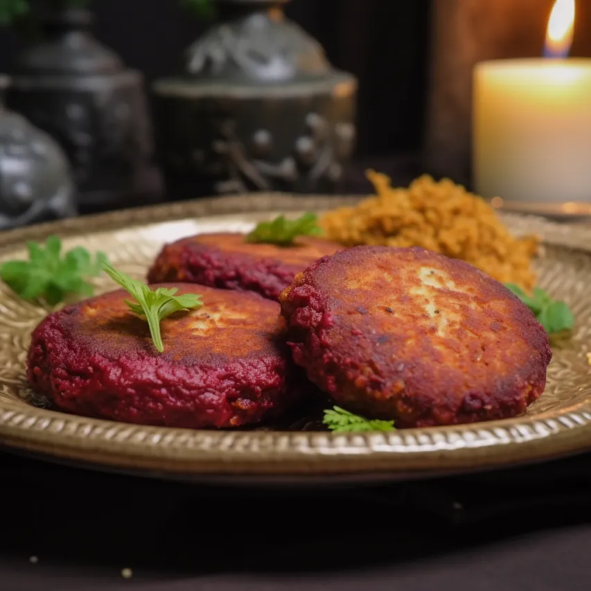 Spiced Beetroot and Raw Banana Cutlets