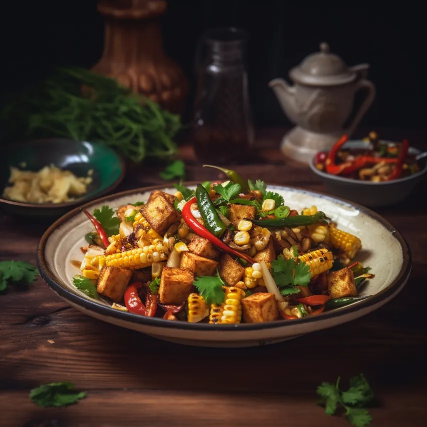 Spiced Baby Corn and Paneer Stir Fry