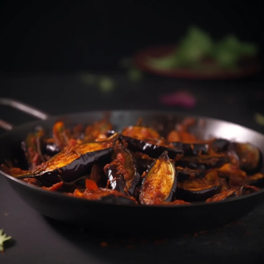 Spicy Nellor Brinjal Fry