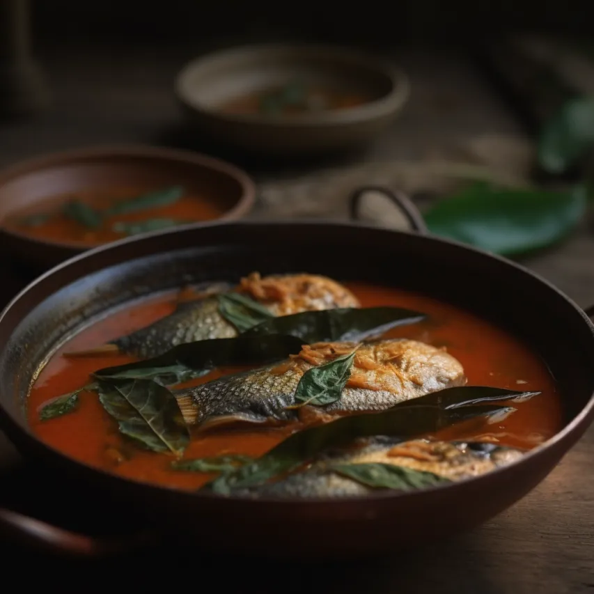 Assamese Fish Curry with Curry Leaves Gravy