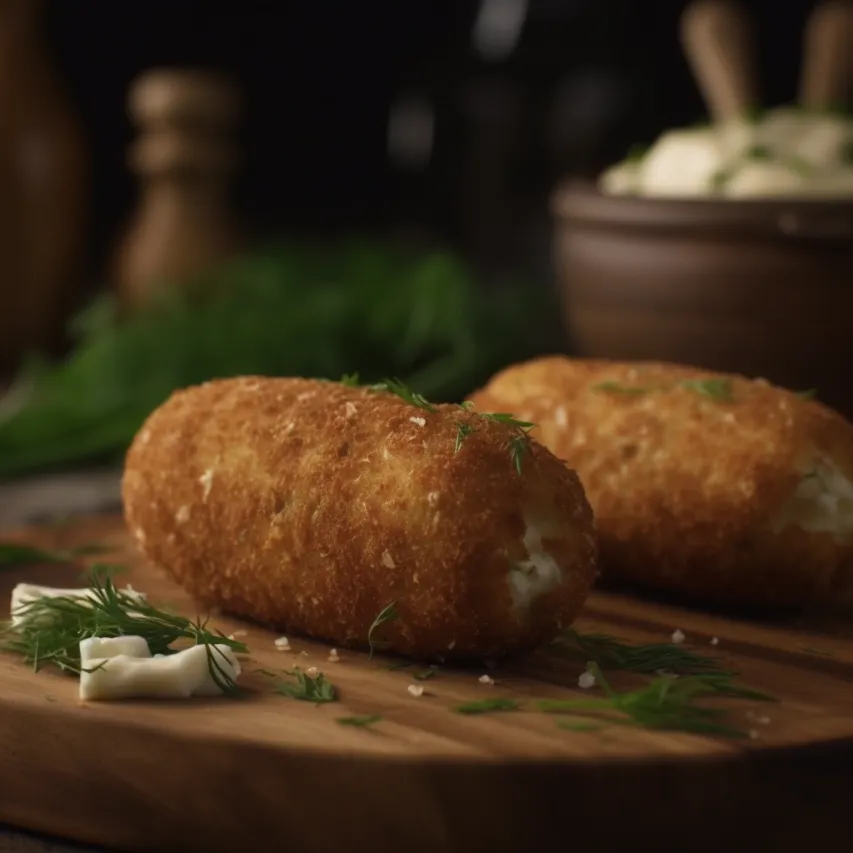Fennel Potato Croquettes with Cottage Cheese