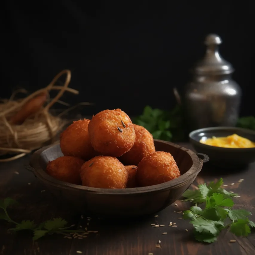 Sweet Moong Dal Coconut Fritters