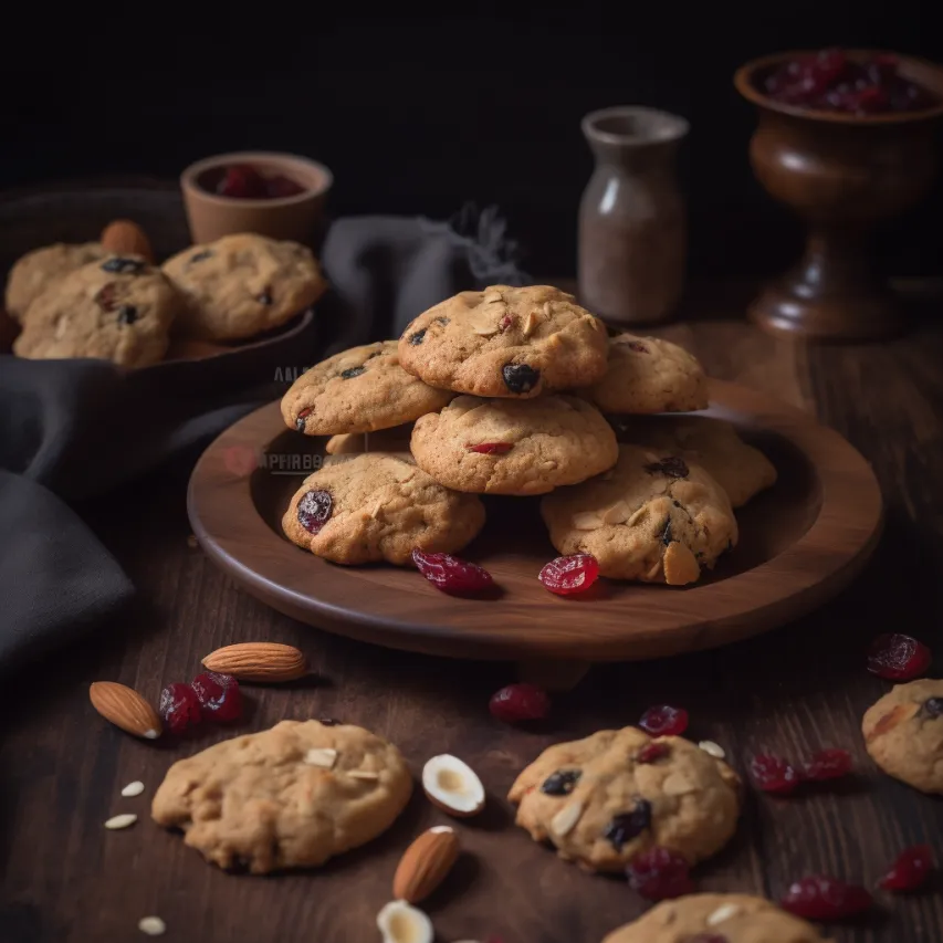 Healthy Oats Cranberry Almond Cookies