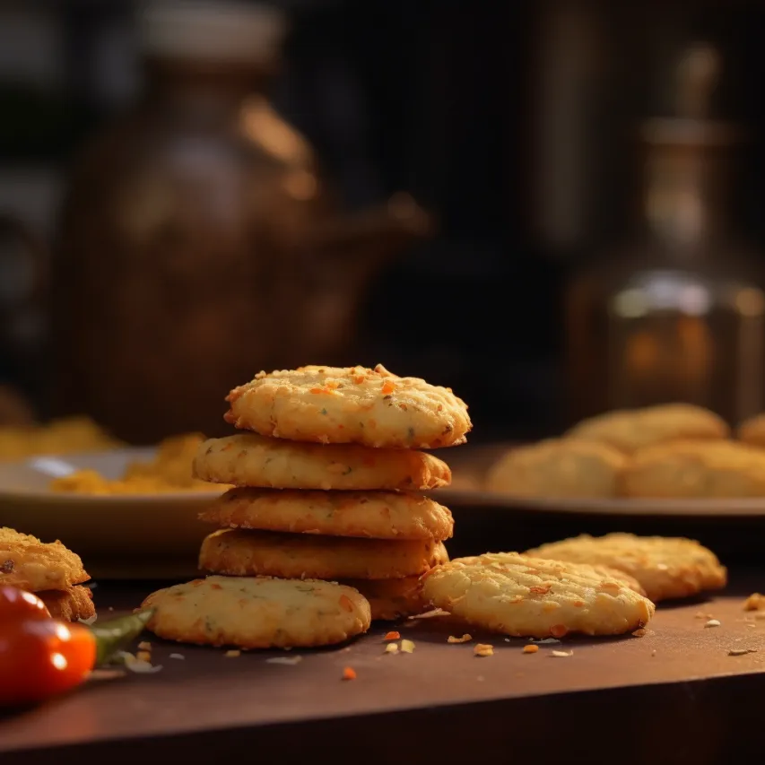Spicy Parmesan Cheese Biscuits 