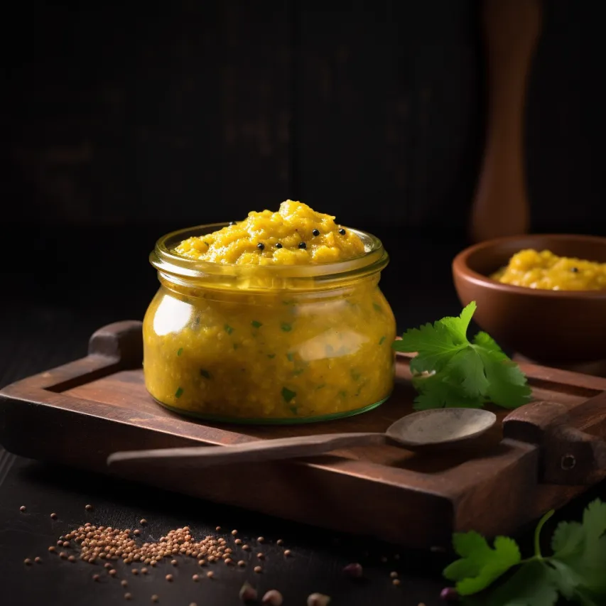 Tangy Raw Mango and Moong Dal Chutney