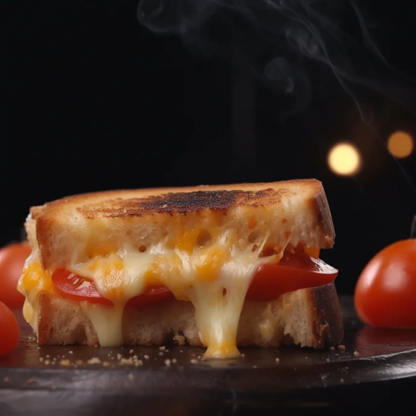 Cheesy Grilled Tomato Sandwich 