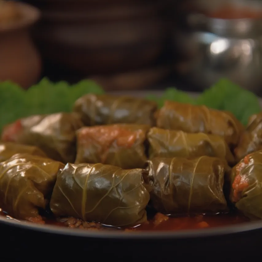 Stuffed Cabbage Leaves with Lebanese Flavors