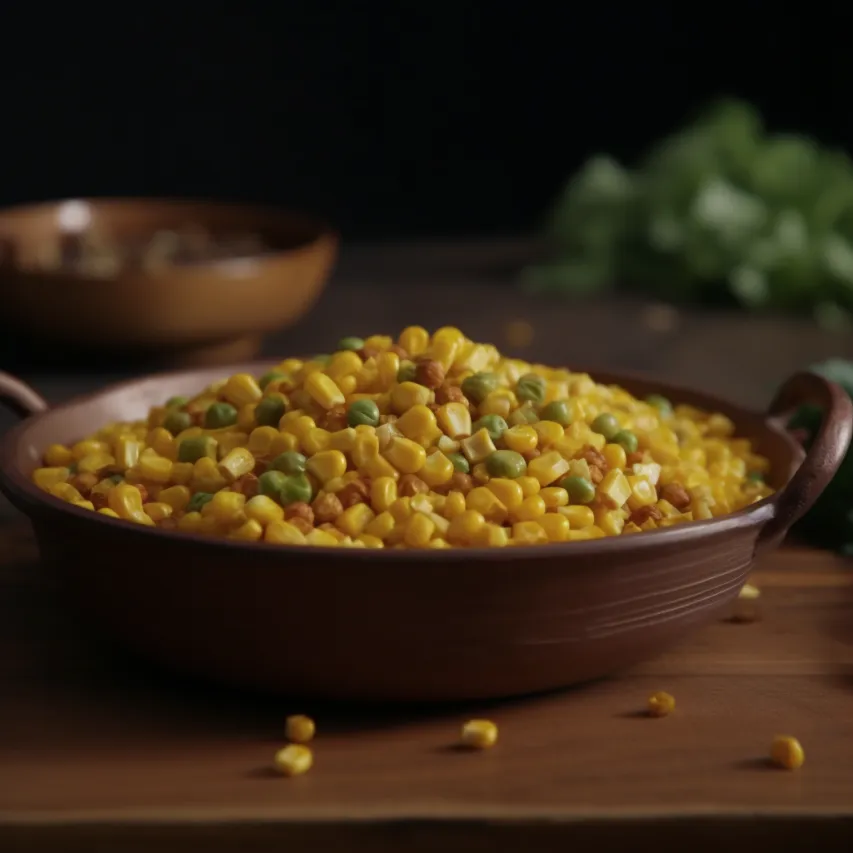 Spiced Corn and Peas Delight
