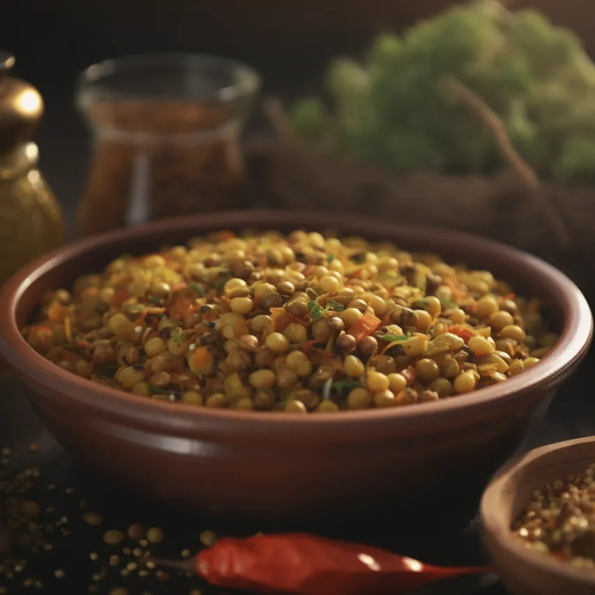 Spicy Sprouted Moong Delight