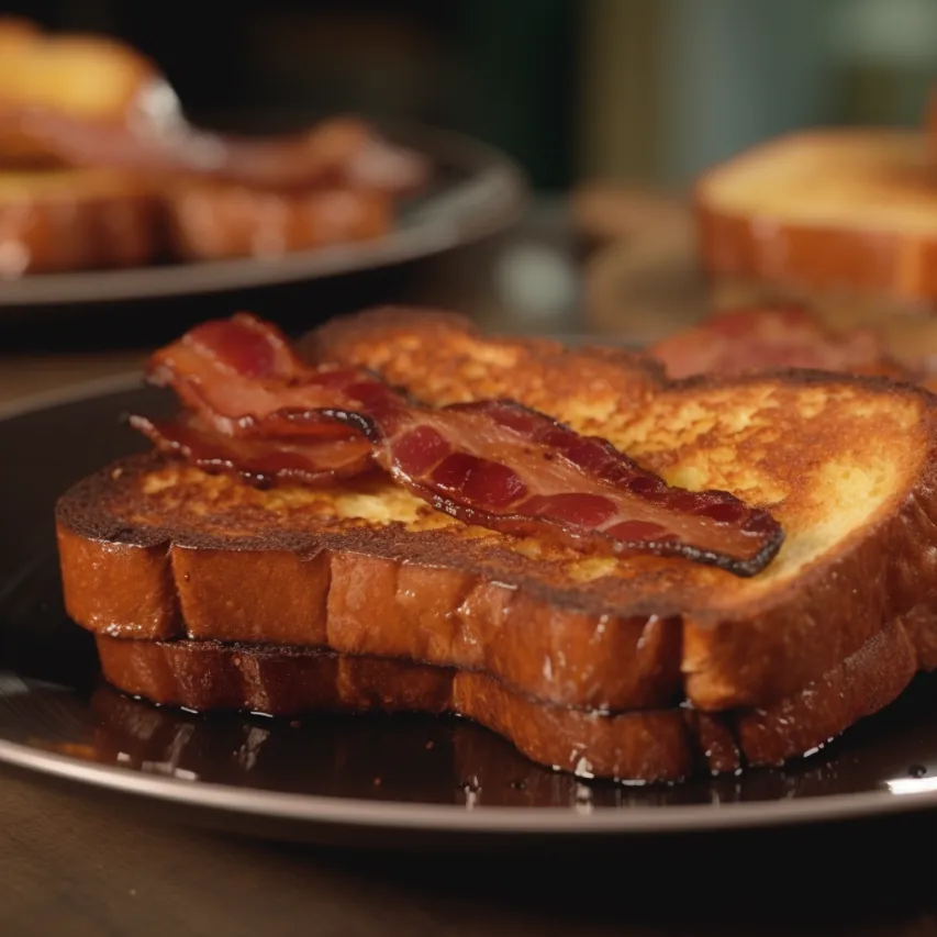 Whole Wheat French Toast with Oven-Roasted Bacon