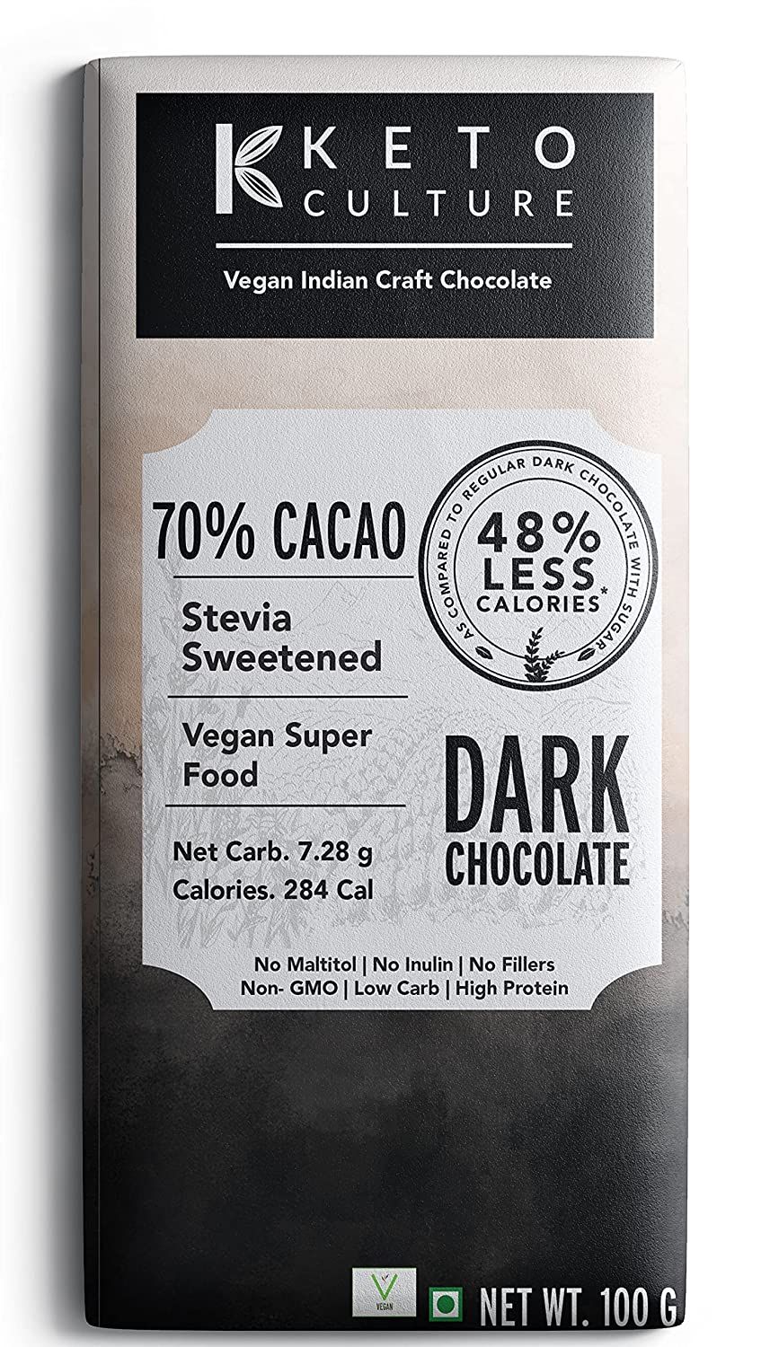 Keto Culture 70% Cacao Vegan Dark Chocolate Image