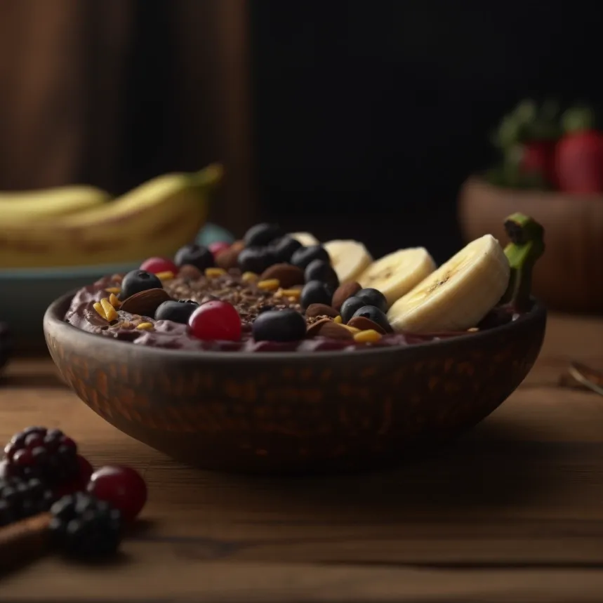 Decadent Choco-Berry Banana Bowl