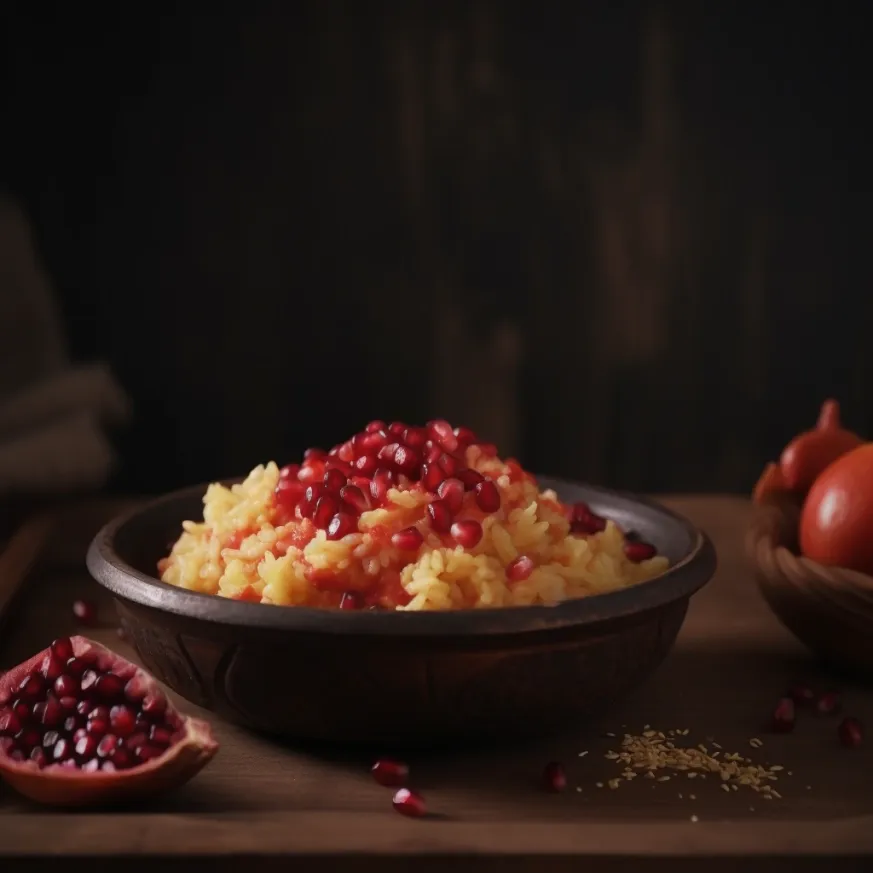 Spicy Pomegranate Curd Rice