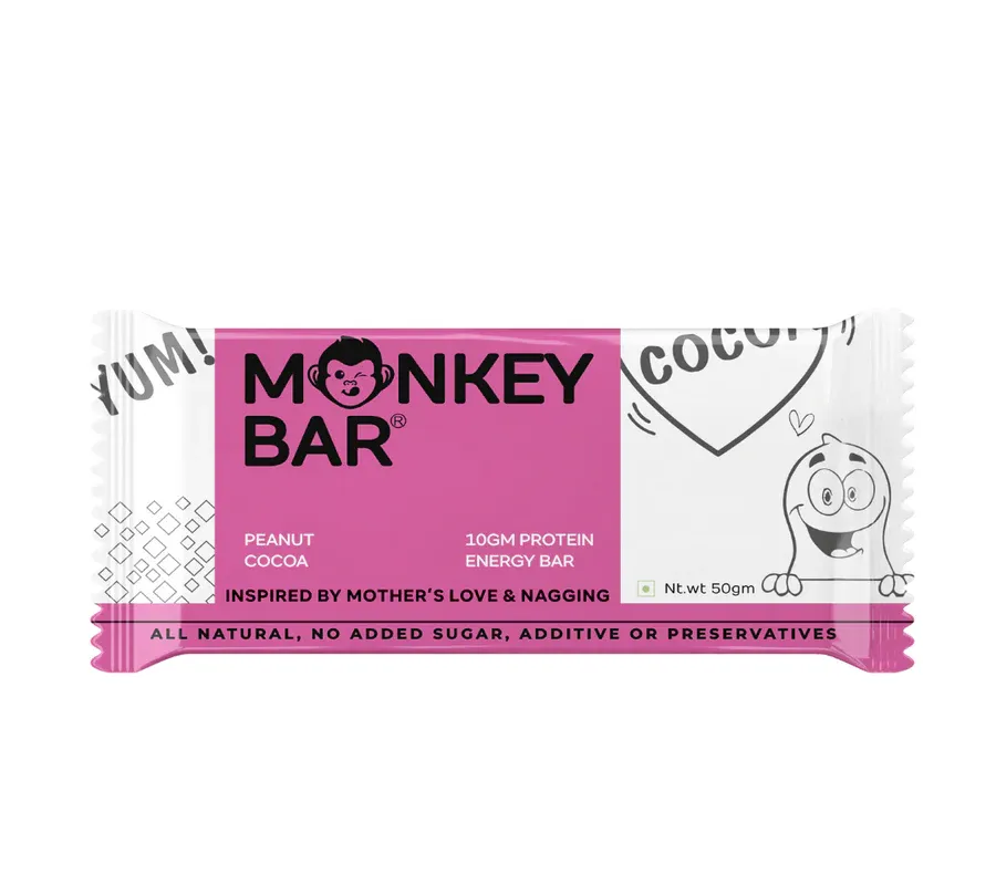 Monkey Bar Peanut Cocoa Protein Bar Image