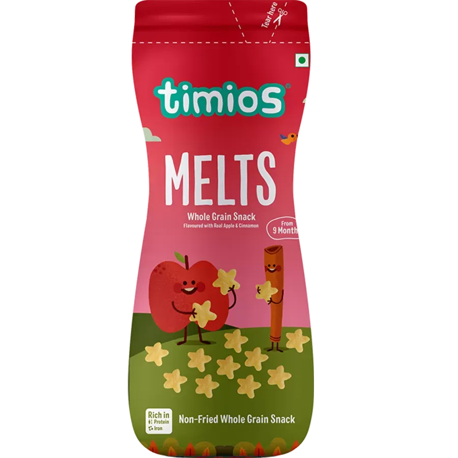 Timios Melts Apple and Cinnamon Finger Food for Babies Image