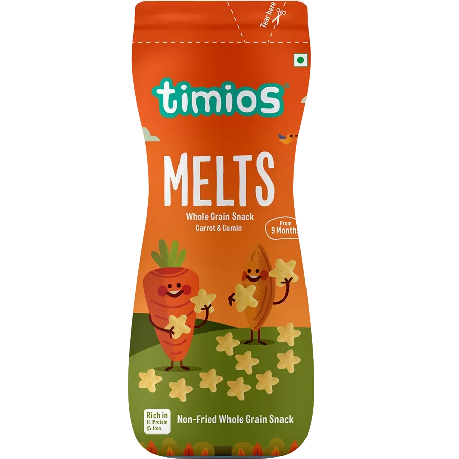 Timios Melts Carrot and Cumin Finger Food for Babies Image