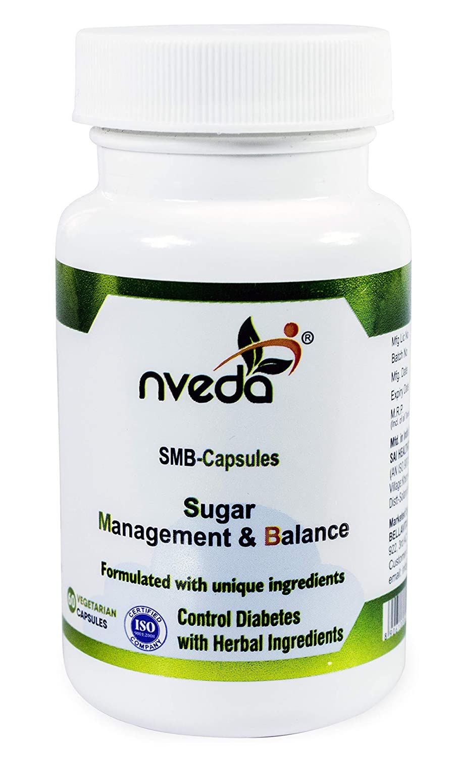 Nveda SMB Capsules Sugar Management & Balance Image